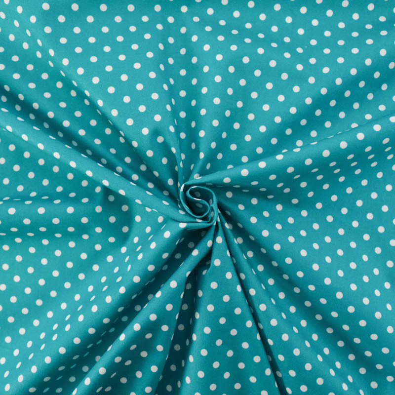 Peacock-Print Cotton Poplin - Maison Klem